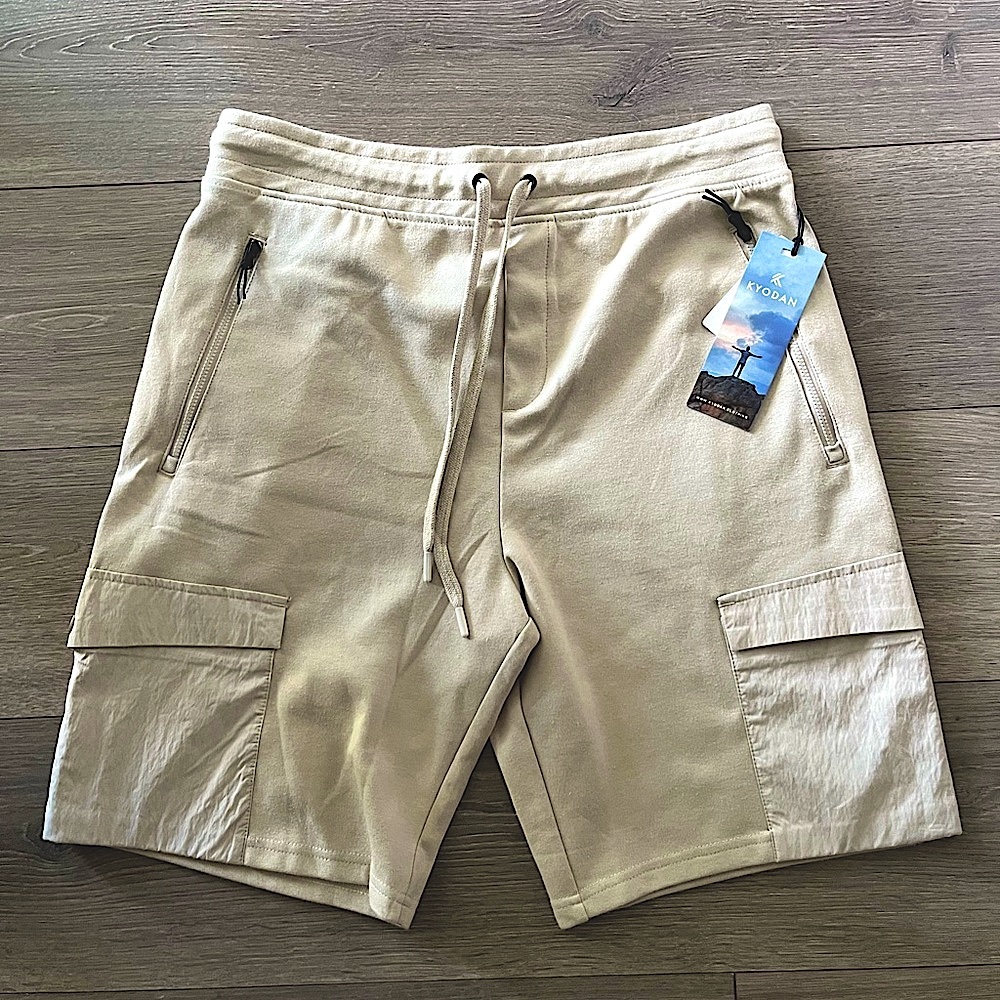 NWT Kyodan Mens Oatmeal Color Shorts Size Medium